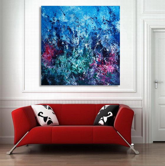 Corals (100 x 100 cm) XXL oil (40 x 40 inches)