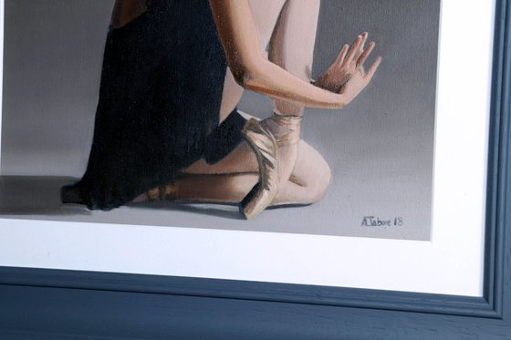 Feet and Hands, Portrait of a Dancer, Ballet, Ballerina, Young Dancer Painting