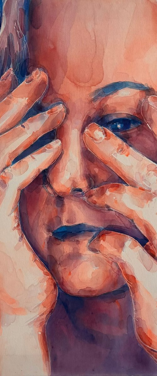 Woman face I see you by Alina Lobanova