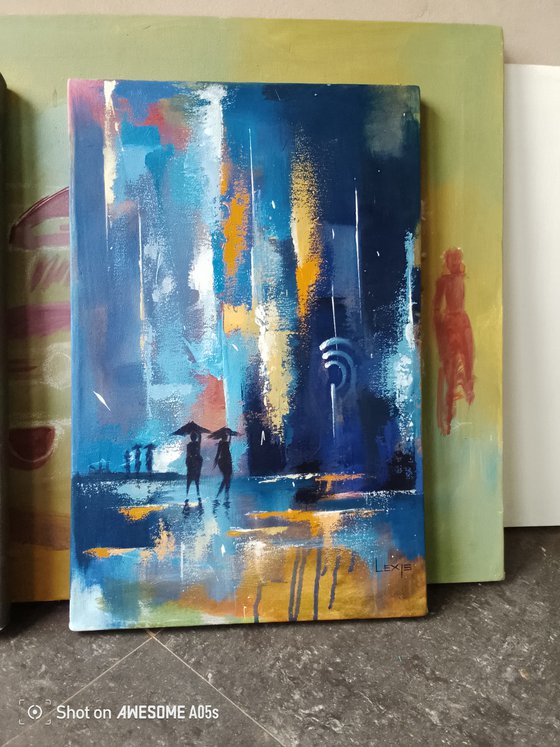 Midnight Rain Reflections