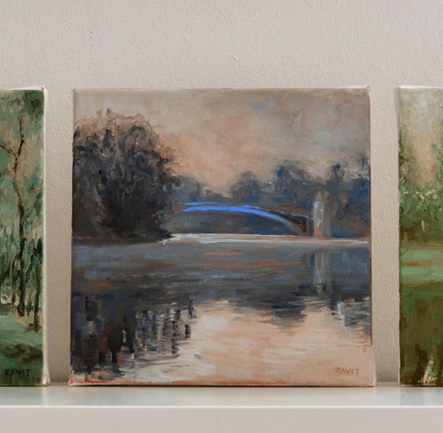 Landscape Series of 3 paintings by Frau Einhorn