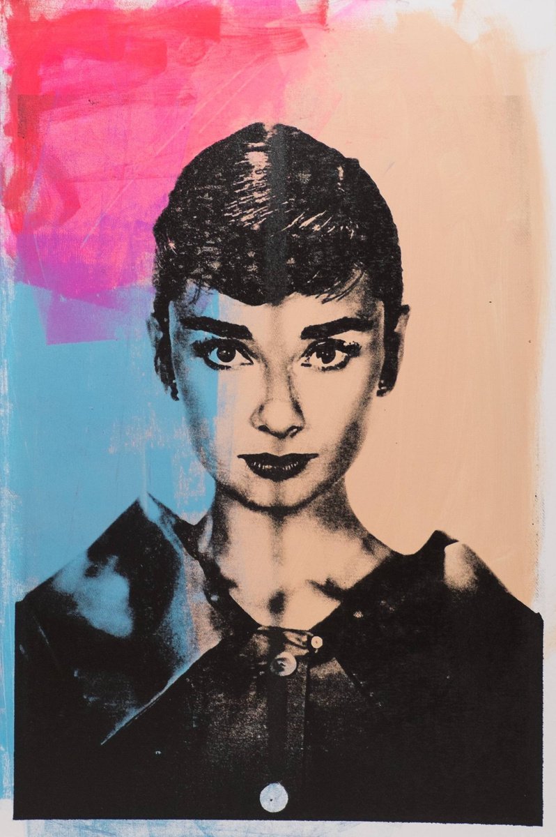 Audrey Hepburn Painting by Dane Shue by Dane Shue