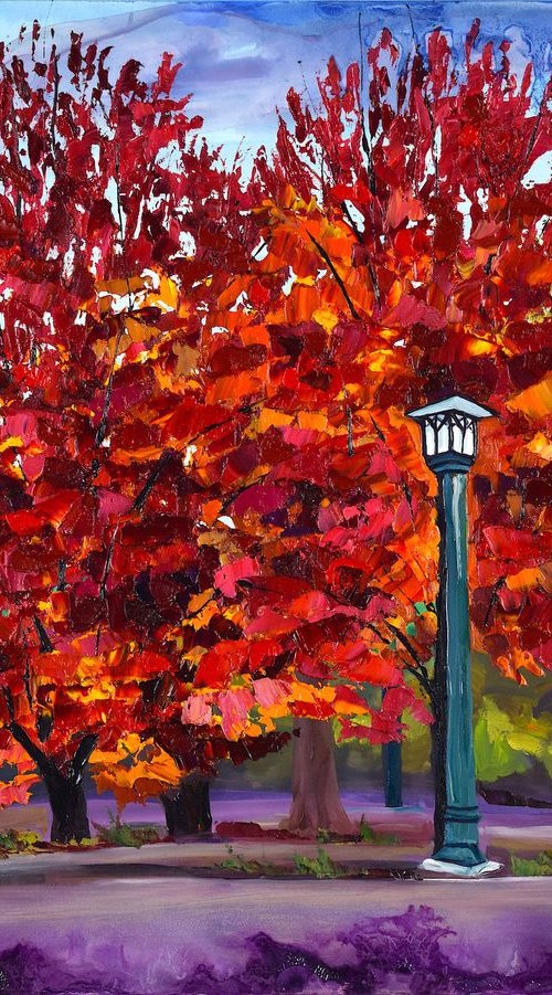 Autumn Road by Christina M Plichta