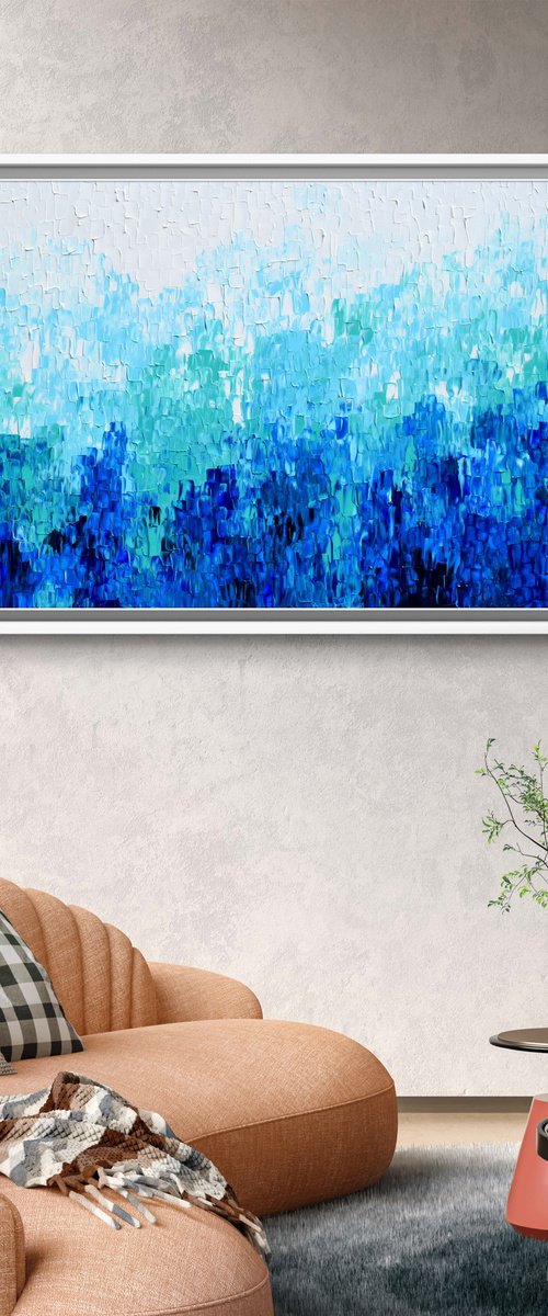 Tranquil XVIII - Large Abstract Ocean Waves by Soos Tiberiu