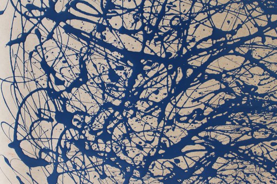 Blue Energy- Style Jackson Pollock