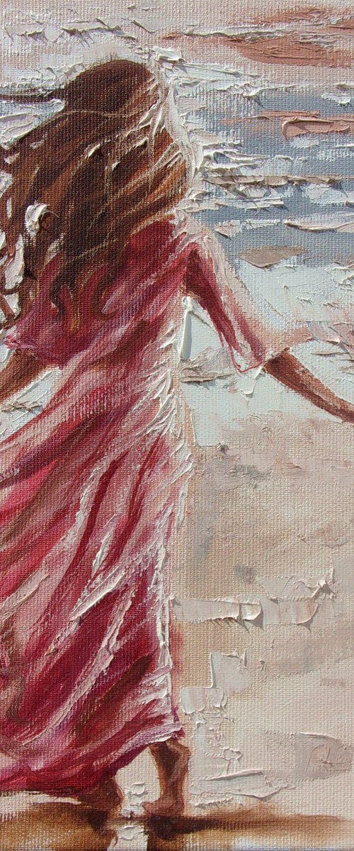 " BEACH WALK " by Monika Luniak
