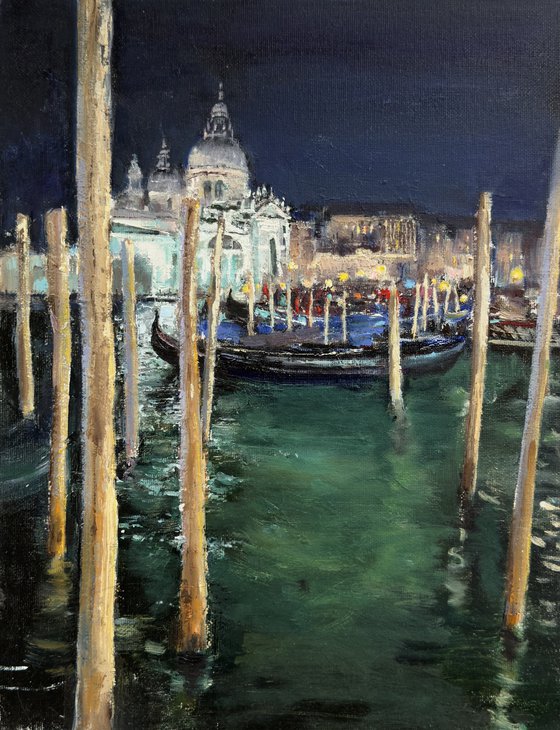 Landscape. Venice at Night