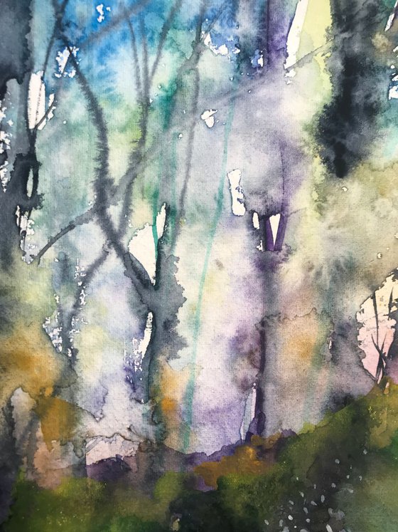 Abstract Woodland