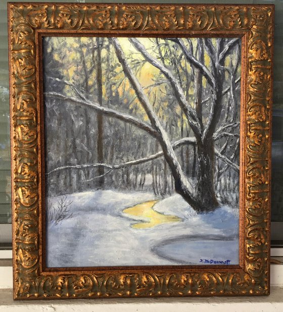 WINTER WOODS NIGHTFALL