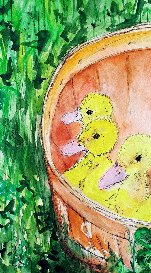 "3 little ducklings" by Marily Valkijainen