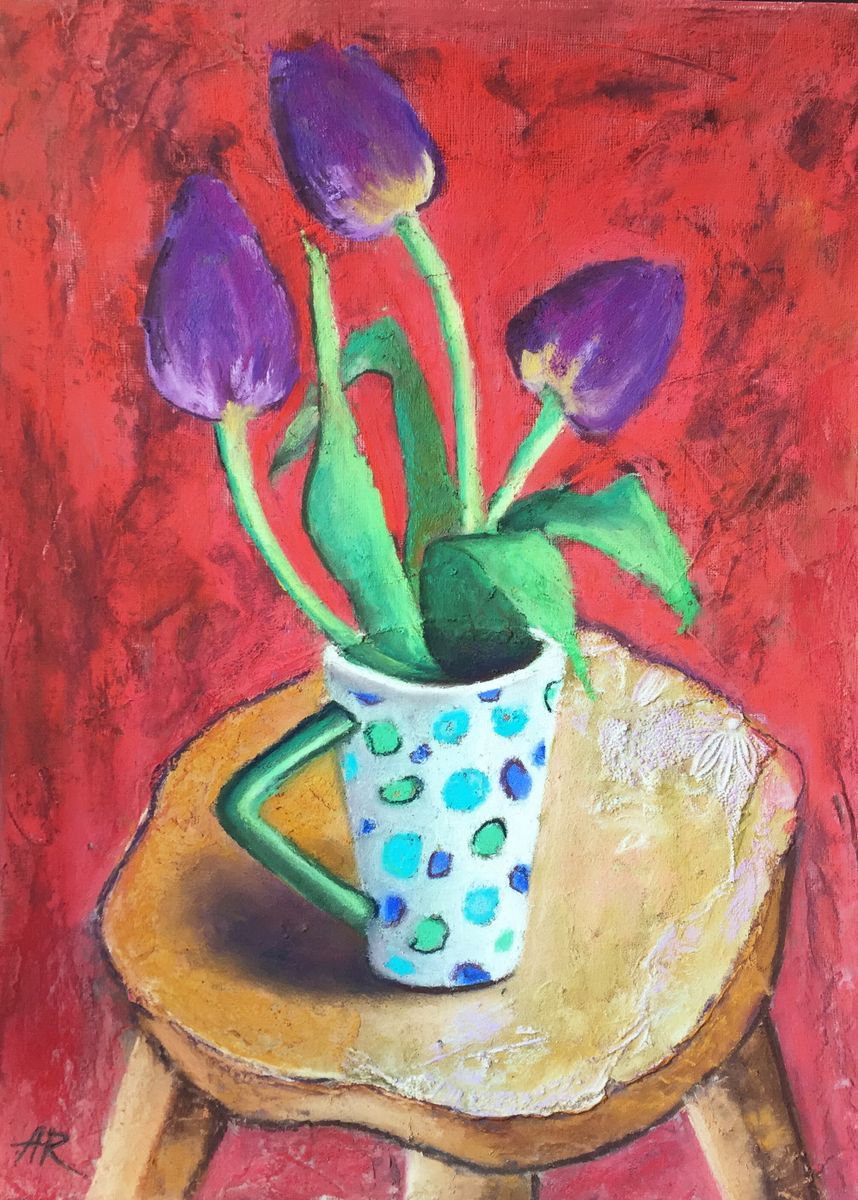 Tulips Still Life by Alena Rumak