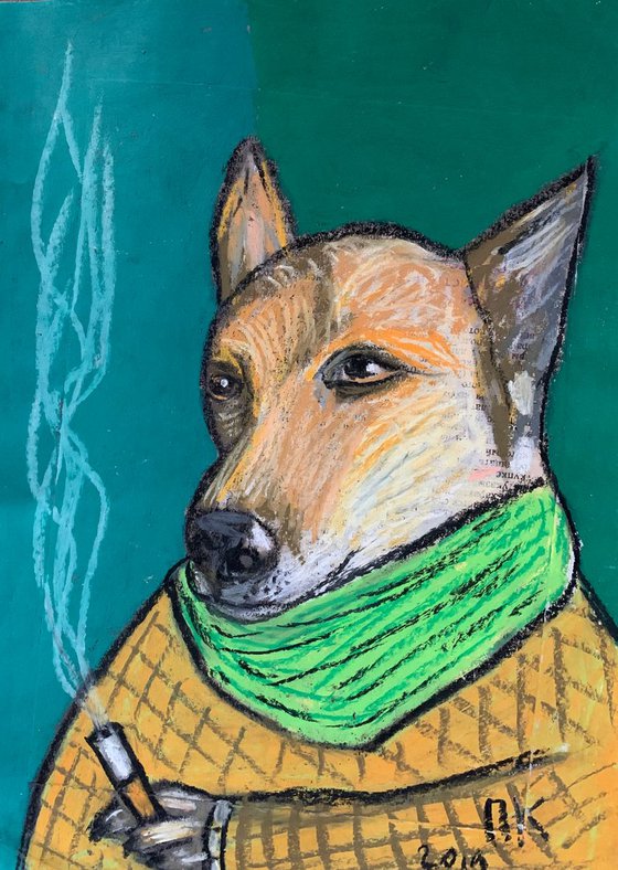 Smoking dog #53