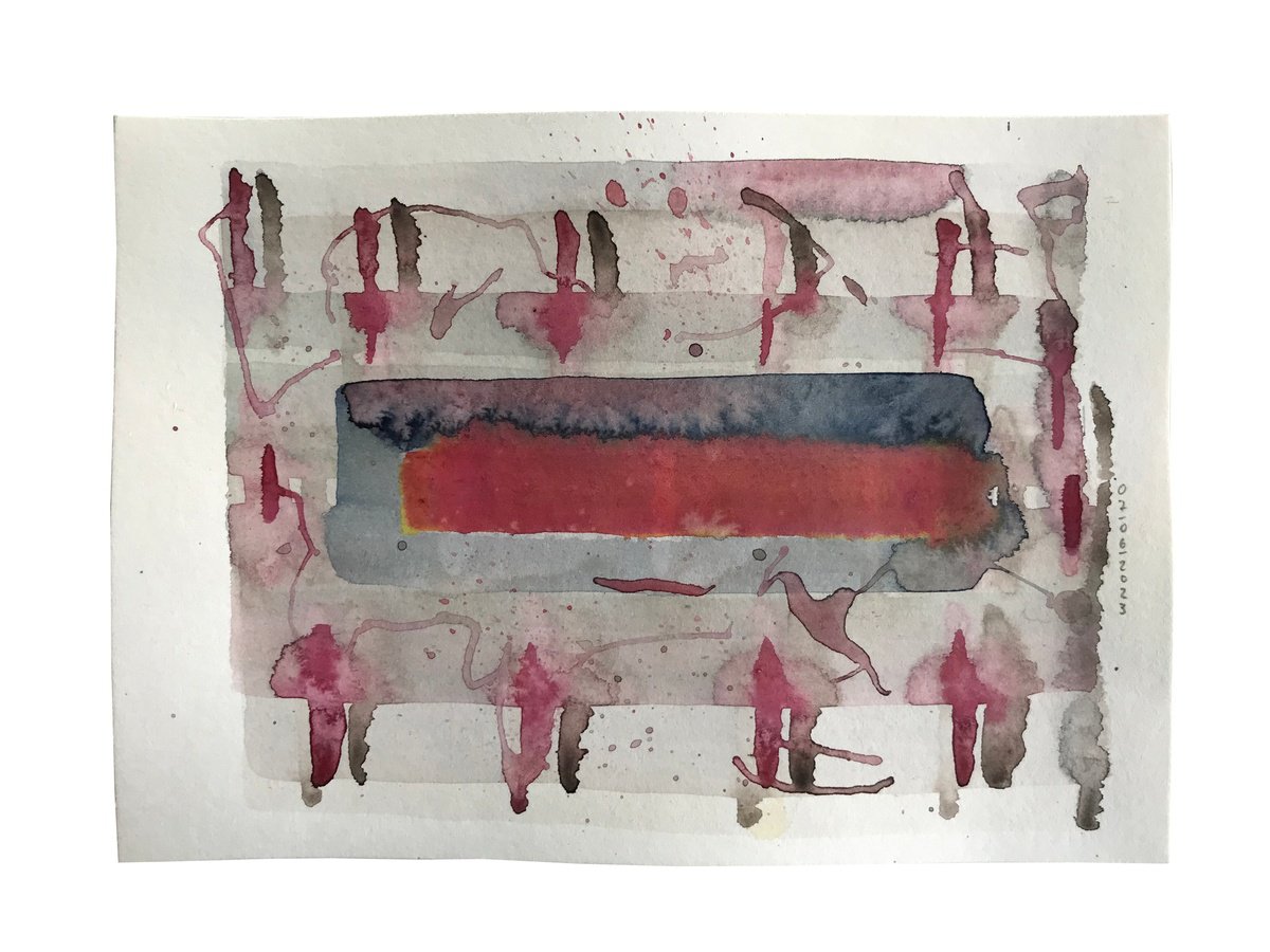 Abstract Painting By Michael Thummrich, 17 X 13", O. T.-"Es Ist Was Es Ist -", Original Artwork