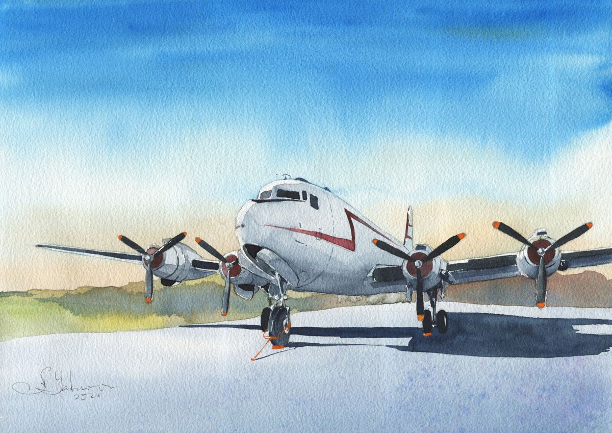 Aircraft Douglas DC-4 by Oleksii Iakurin