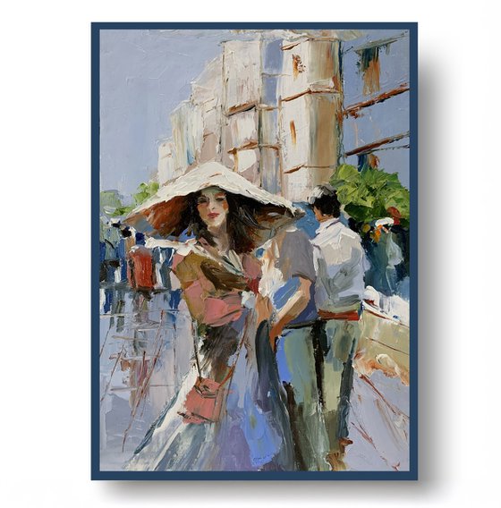 Busy Boulevard in Paris
