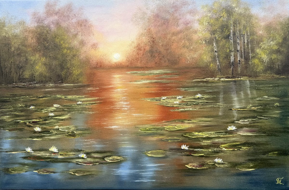 Light On Water By Tanja Frost, 24 X 16, Artwork For Sale On Artfinder