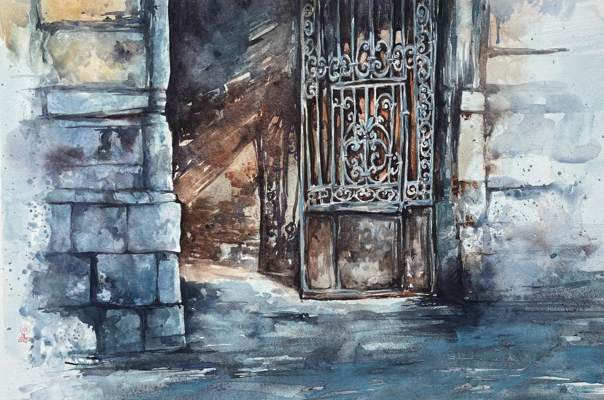 Old Gate in Tbilisi by Larissa Rogacheva