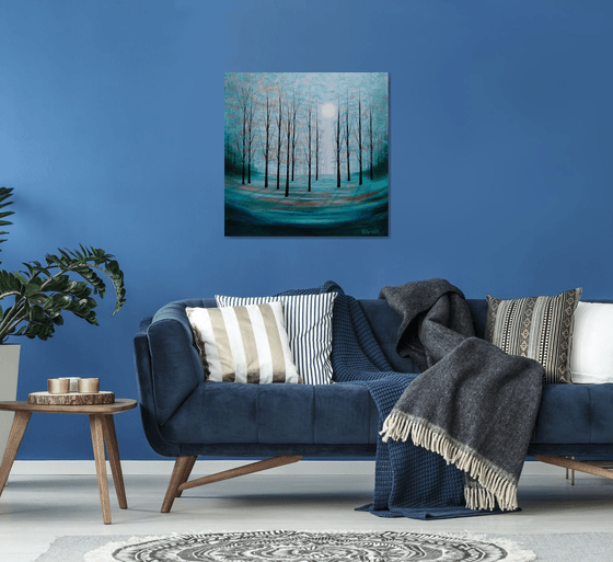 Misty Woodland Blue