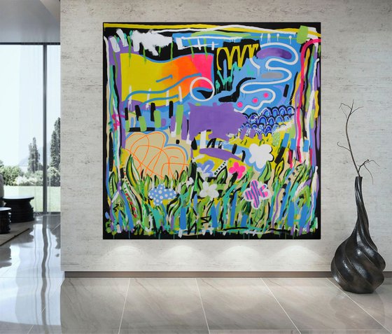 Landscape 200 * 200 CM / 78,74 * 78,74 INCH