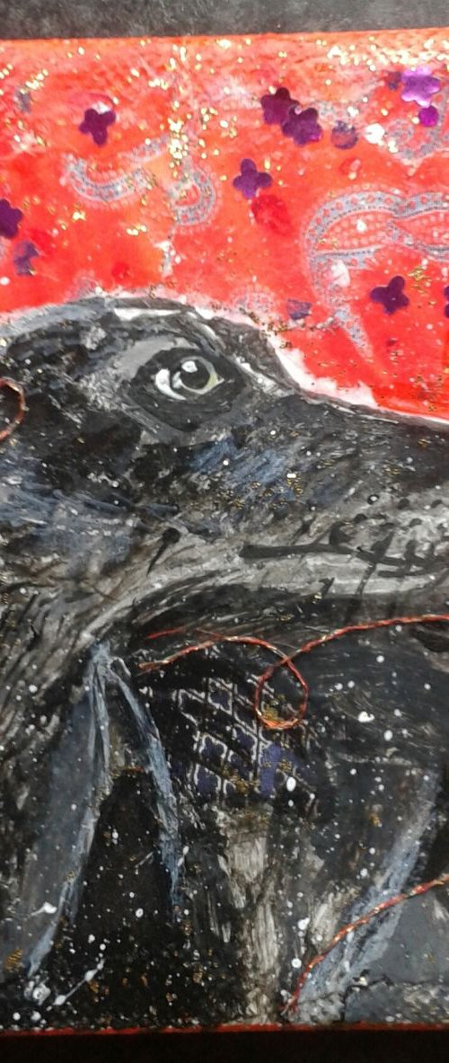 Black Whippet by Fiona Plaisted
