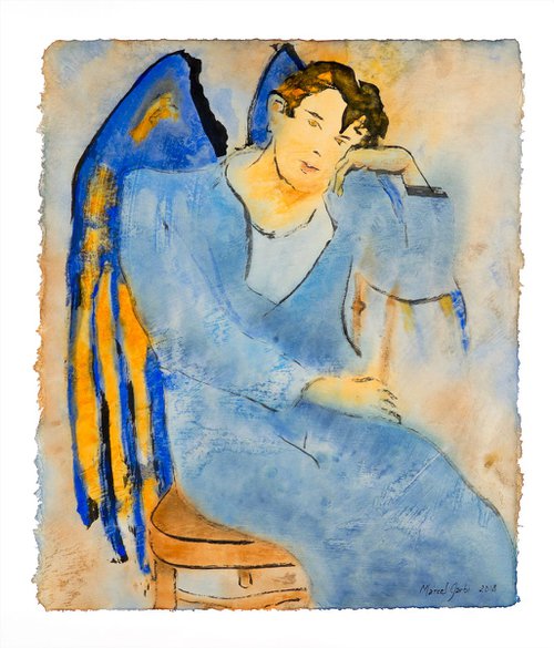 A blue angel by Marcel Garbi
