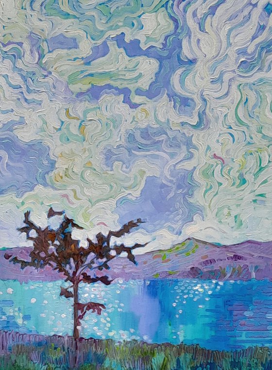 Turquoise Lake and Scruffy Tree