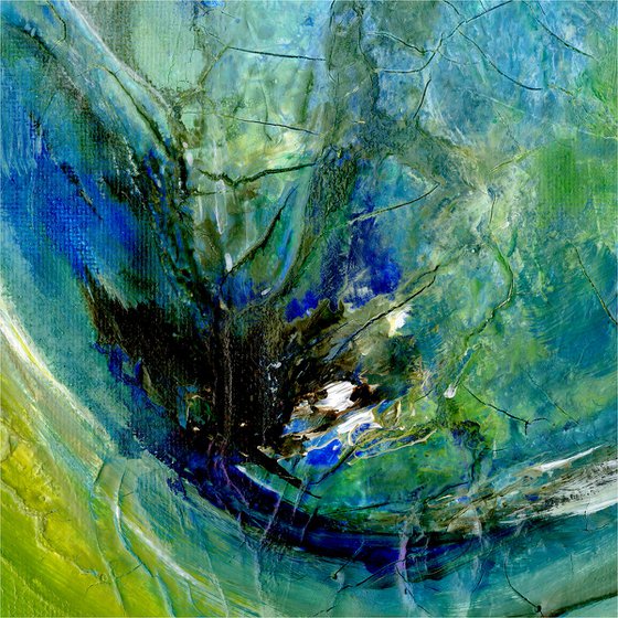 Simple Prayers 5 - Textured Abstract Painting by Kathy Morton Stanion
