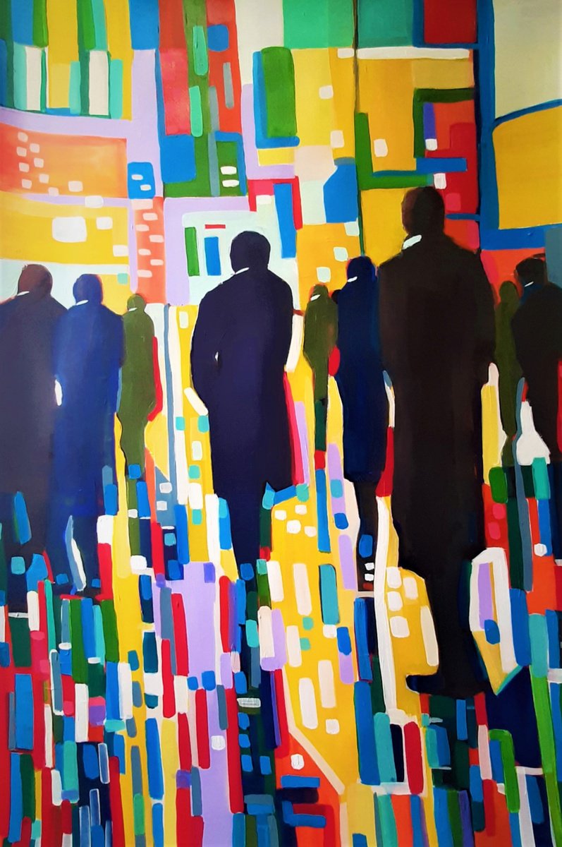 At the street / 93 x 62 cm by Alexandra Djokic