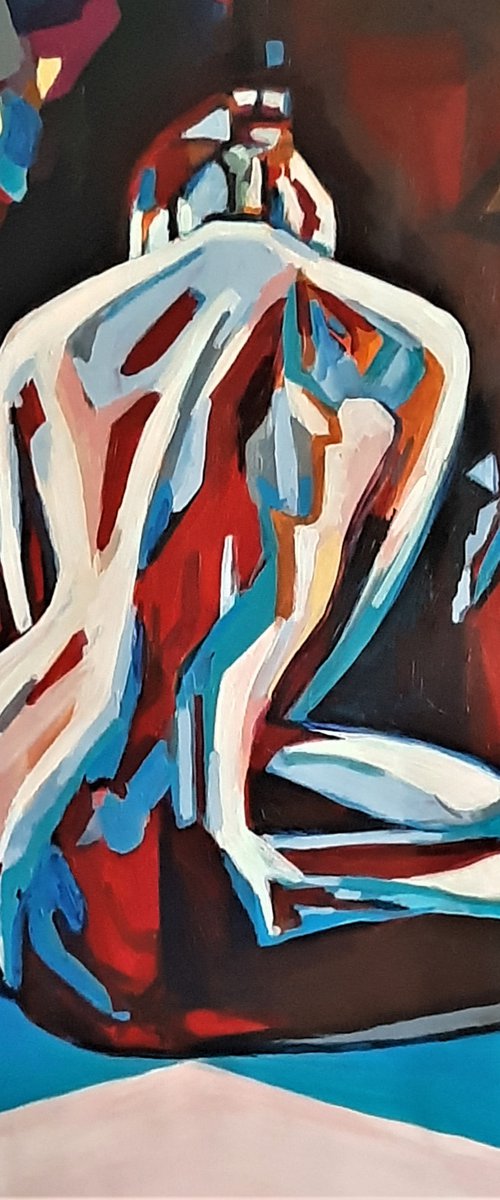 Nude # 1 / 101 x 72 cm by Alexandra Djokic