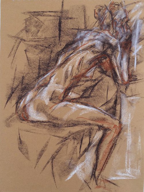Looking Out - Female Nude by Kathryn Sassall