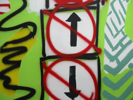 Sign road 180 X 70 CM / 70,86 х 27,55 inch