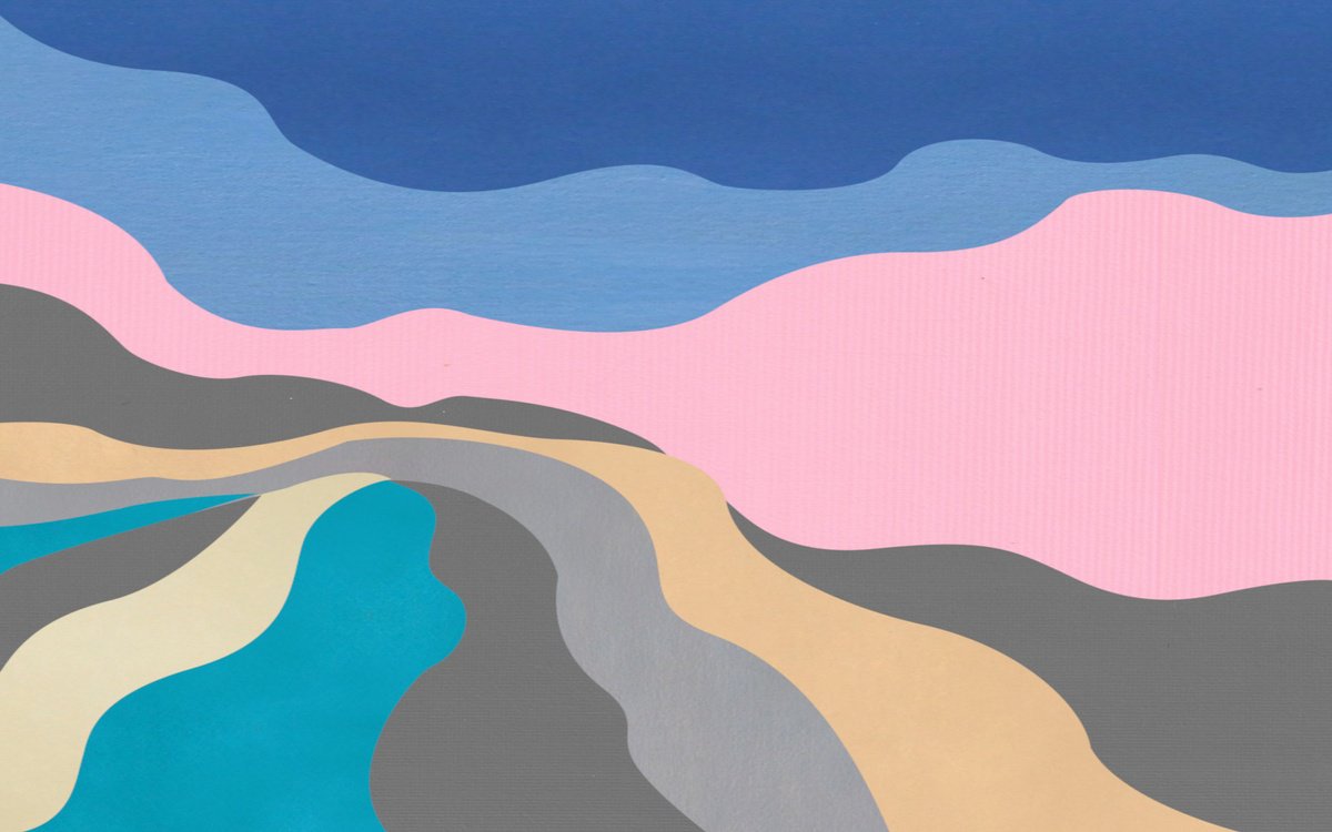 Abstract Landscape Acrylic Painting By Marina Krylova, 63 X 39", Modern Landscape #21, Original Artwork