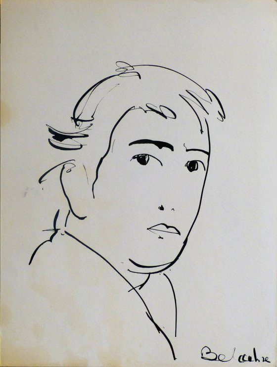 Self-portrait 1986, 32x24 cm