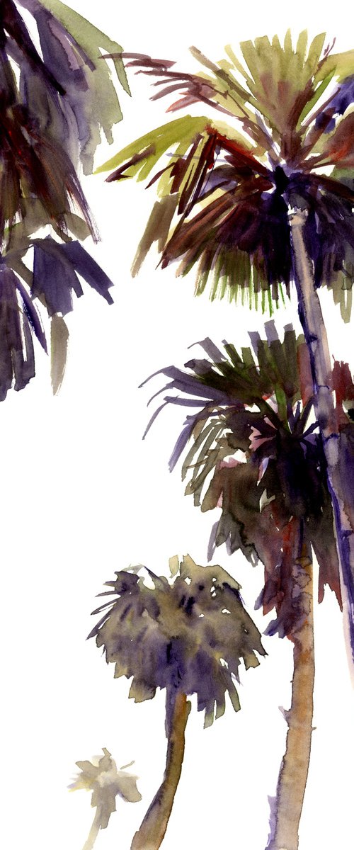 Palms on the Road (Hollywood) by Suren Nersisyan