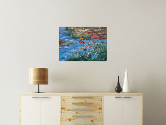 Dancing Blooms by the Stream