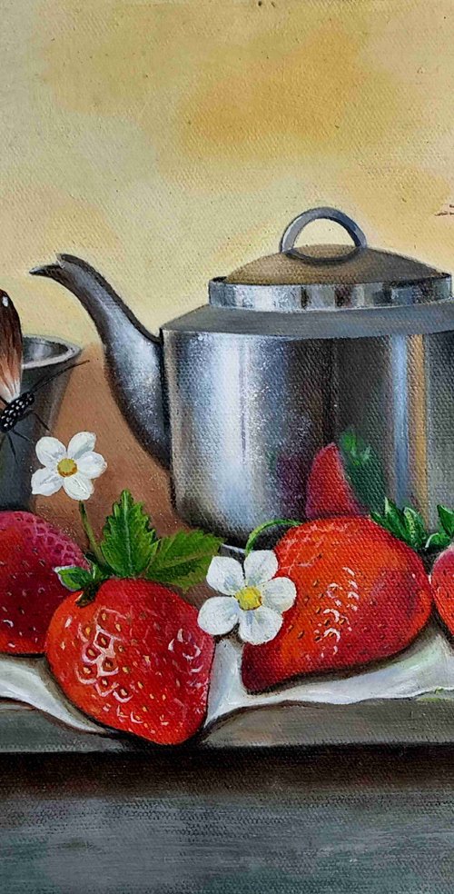Butterflies and Strawberries by Priyanka Singh