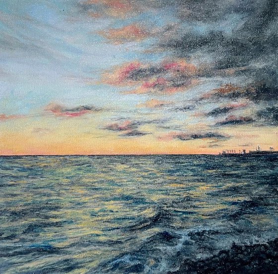 Sunset Over the Sea
