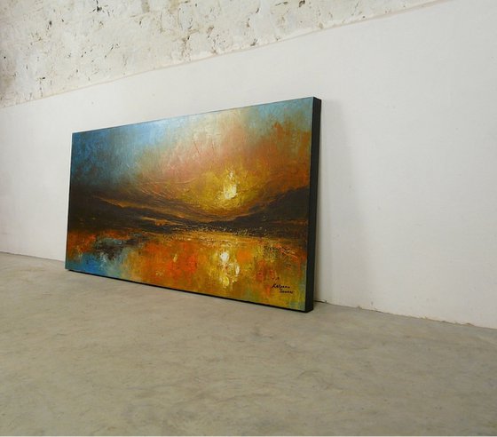 Brilliant Shore  (Large Seascape, 120x60cm)