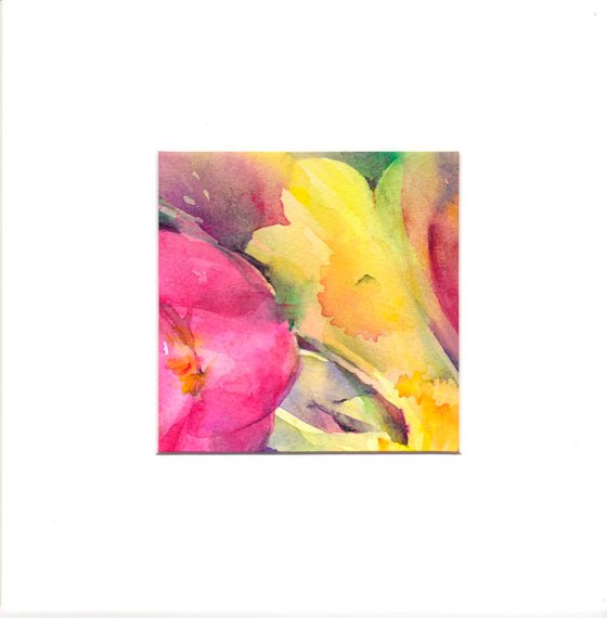 Floral Abstract mini painting