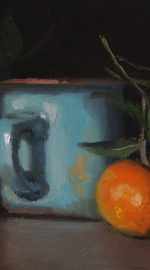 Clementines and Cup by Pascal Giroud