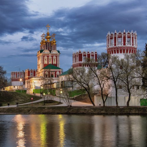 Moscow monastery in the evening by Vlad Durniev