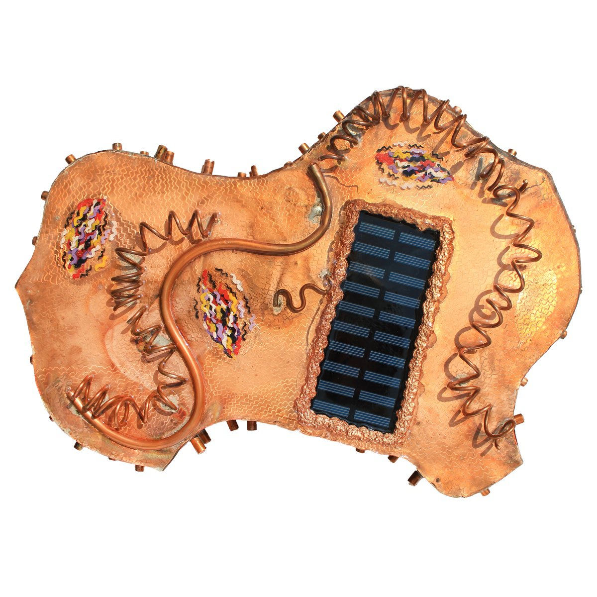 Abstract Sculpture By Tanbelia, 15 X 10", Green Way 2/4, Original Artwork