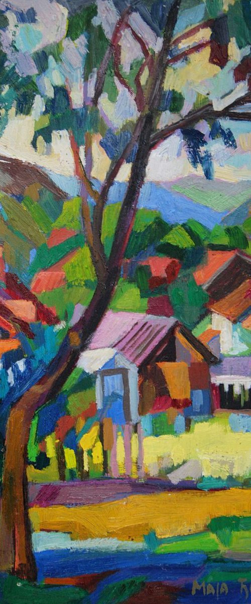 Mountainous Village by Maja Đokić Mihajlović