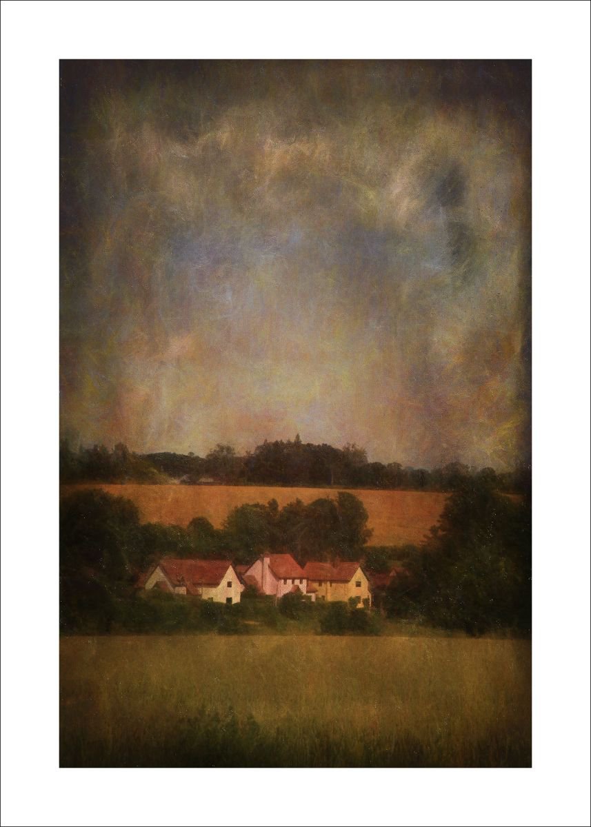 Cottages in the fields by Martin Fry