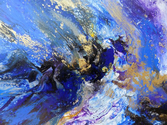 Modern abstract painting art - Wind and Sea