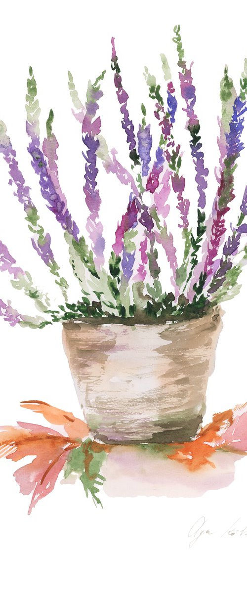 Rustical lavender bouquet by Olga Koelsch