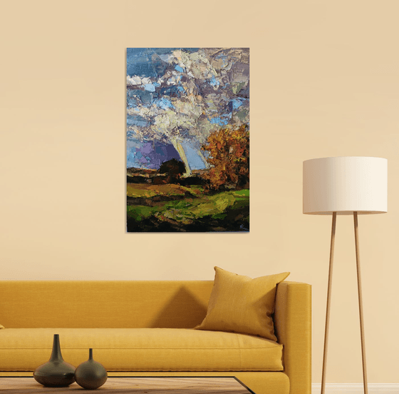 Landscape With Rainbow