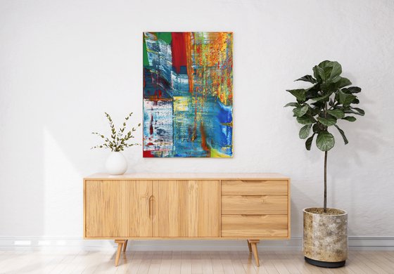 60x80cm | 23.5x31.5″ Original abstract painting Canvas oil artwork Modern art