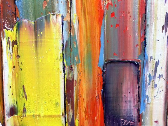 "Better With Age" - SPECIAL PRICE-  Original PMS Oil Painting On Reclaimed Wood - 12 x 38 inches