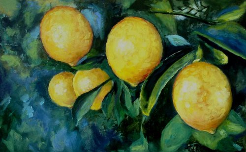 My Lemons - Antivirus Painting by Liubov Samoilova